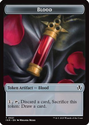 Blood // Vampire (0007) Double-Sided Token (-21 // 7) [Innistrad Remastered]