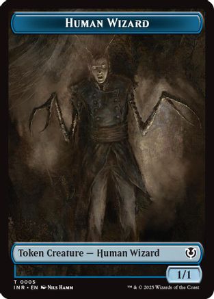 Human Wizard // Emblem - Jace, Unraveler of Secrets Double-Sided Token (-5 // 25) [Innistrad Remastered]  Foil