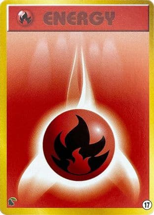 Basic Fire Energy - 17 (17) (Japanese) - Intro Pack Neo Chikorita