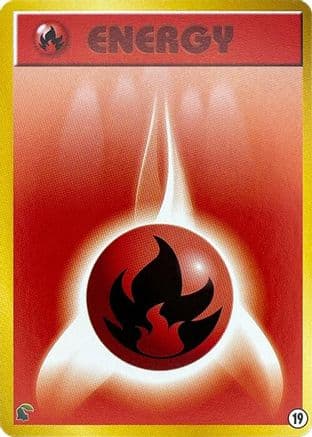 Basic Fire Energy - 19 (19) (Japanese) - Intro Pack Neo Chikorita