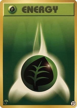 Basic Grass Energy - 27 (27) (Japanese) - Intro Pack Neo Chikorita