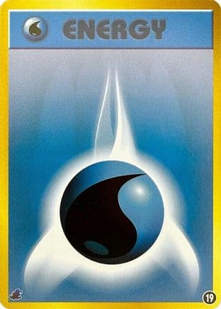 Basic Water Energy - 19 (19) (Japanese) - Intro Pack Neo Totodile