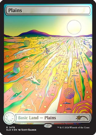 Plains (1478) (Rainbow Foil) (-1478) [Secret Lair Drop Series]  Foil