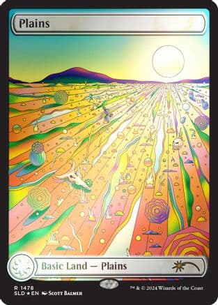 Plains (1478) (Rainbow Foil) (-1478) [Secret Lair Drop Series]  Foil