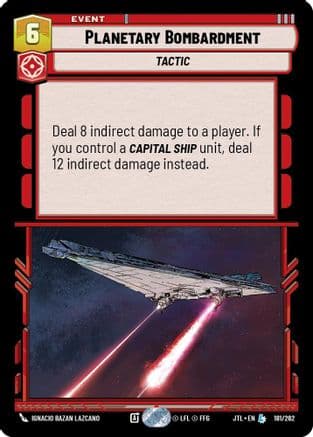 Planetary Bombardment |  (181/262)  [Jump to Lightspeed]