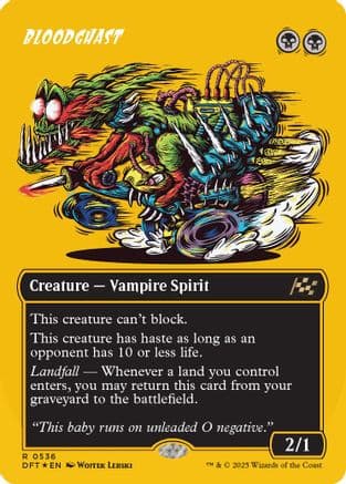 Bloodghast (Borderless) (First-Place Foil) |  Foil (536) [Aetherdrift]