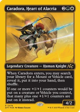 Caradora, Heart of Alacria (First-Place Foil) |  Foil (476) [Aetherdrift]