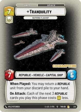 Tranquility - Inspiring Flagship (Champion) | Foil (2/2)  [Organized Play Promos]