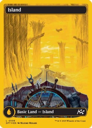 Island |  Foil (508) [Aetherdrift]