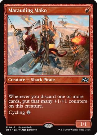 Marauding Mako (419) [Promo Pack: Aetherdrift]  Foil