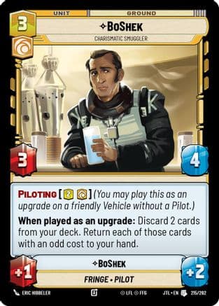 BoShek - Charismatic Smuggler |  (215/262)  [Jump to Lightspeed]