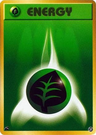 Basic Grass Energy - 21 (21) (Japanese) - Intro Pack Bulbasaur