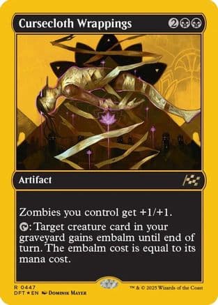 Cursecloth Wrappings |  Foil (447) [Aetherdrift]