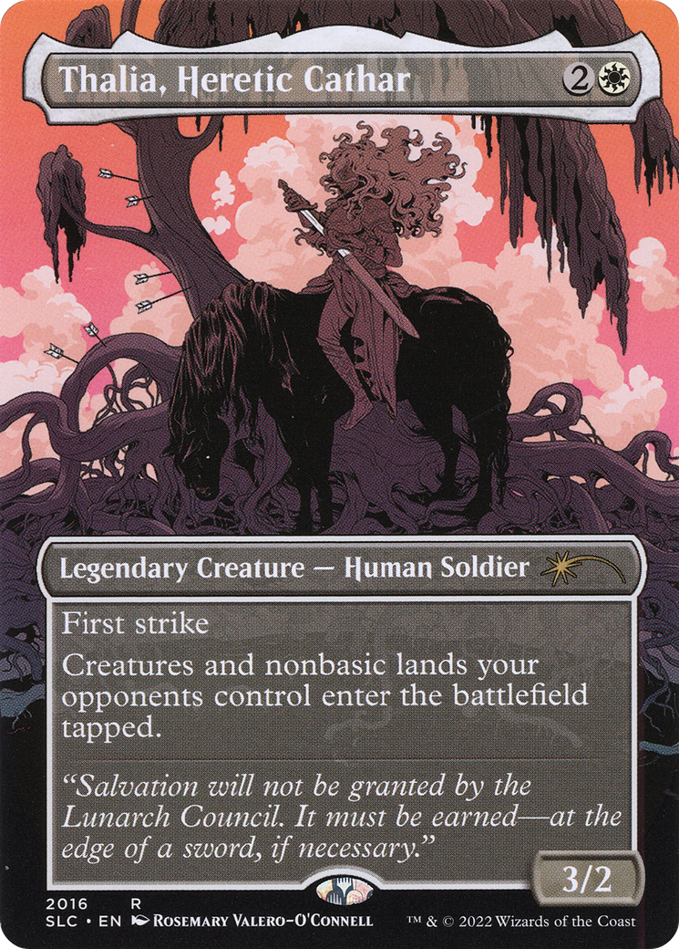 Thalia, Heretic Cathar (Borderless) [Secret Lair 30th Anniversary Countdown Kit] Foil