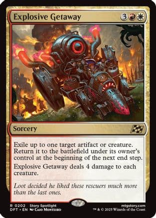 Explosive Getaway |  Foil (202) [Aetherdrift]