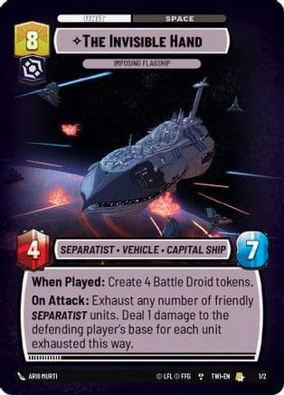 The Invisible Hand - Imposing Flagship |  (1/2)  [Organized Play Promos]