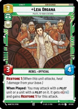 Leia Organa - Pilots, To Your Stations |  (097/262)  [Jump to Lightspeed]