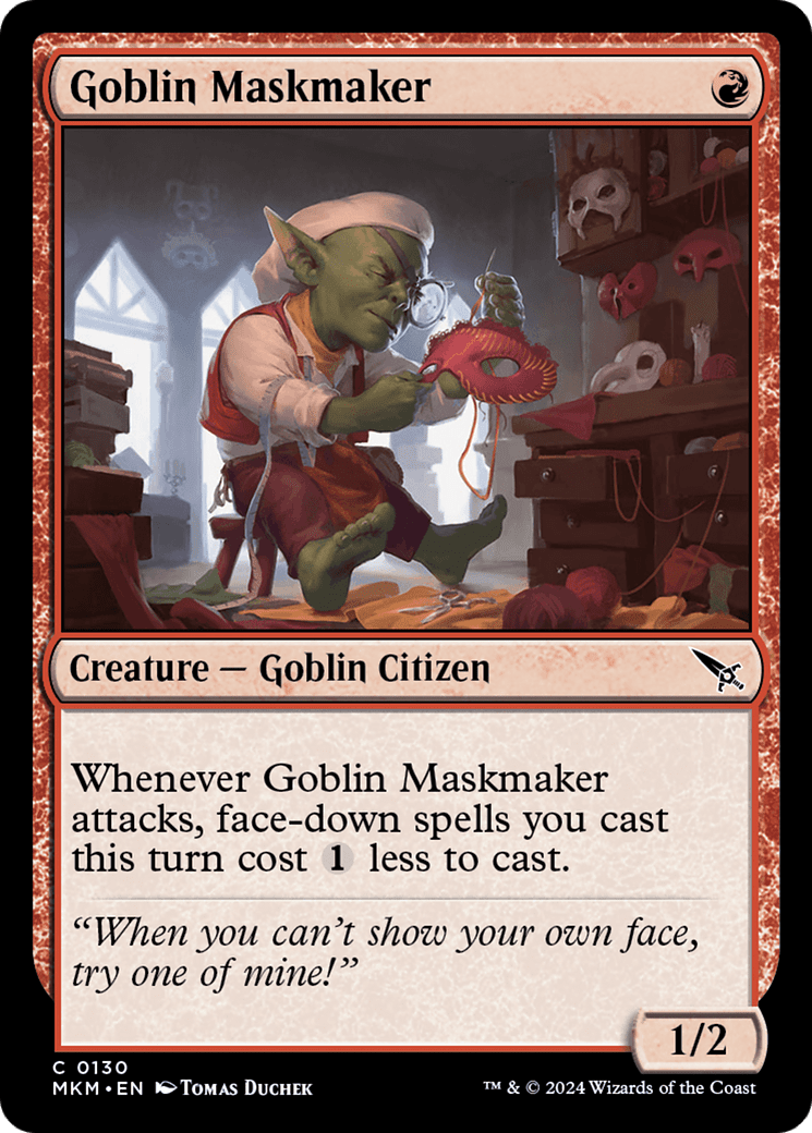 Goblin Maskmaker [Murders at Karlov Manor] Foil