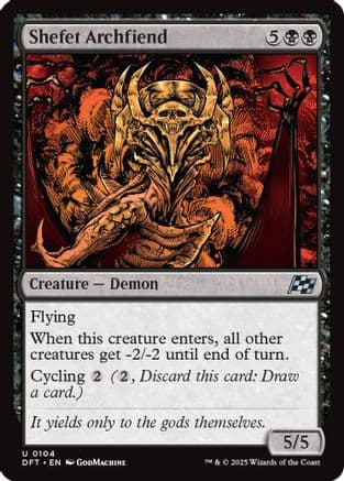 Shefet Archfiend |  Foil (104) [Aetherdrift]