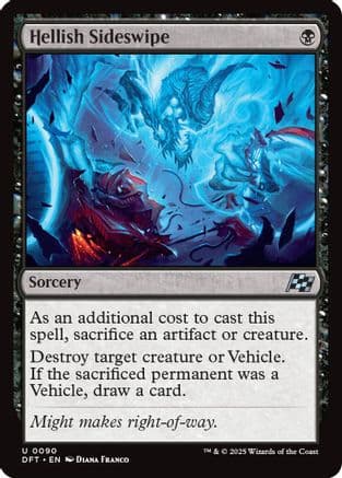 Hellish Sideswipe |  Foil (090) [Aetherdrift]