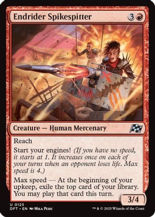 Endrider Spikespitter |  Foil (125) [Aetherdrift]