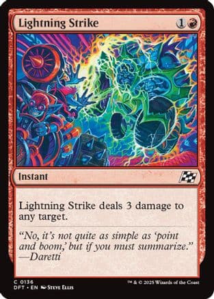 Lightning Strike |  Foil (136) [Aetherdrift]