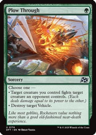 Plow Through |  Foil (174) [Aetherdrift]