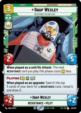 Snap Wexley - Resistance Recon Flier |  (098/262)  [Jump to Lightspeed]