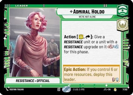 Admiral Holdo - We're Not Alone |  (007/262)  [Jump to Lightspeed]