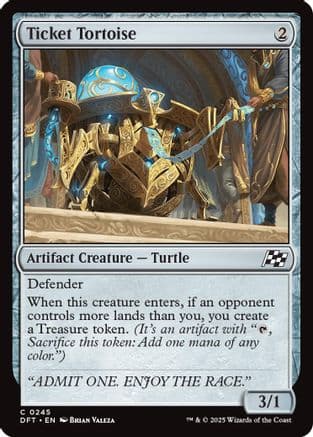 Ticket Tortoise |  Foil (245) [Aetherdrift]