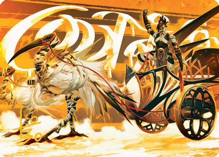 Skyseer's Chariot Art Card (Gold-Stamped Signature) (-035) [Art Series: Aetherdrift]