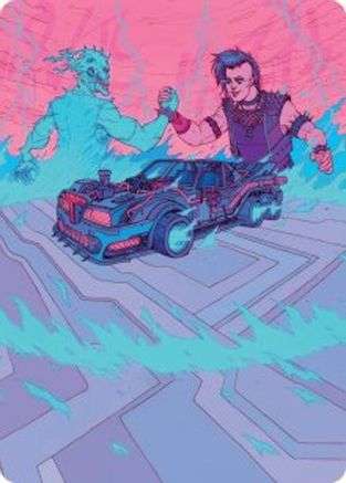 Demonic Junker Art Card (-040) [Art Series: Aetherdrift]