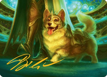 District Mascot Art Card (30/54) (Gold-Stamped Signature) (-030) [Art Series: Aetherdrift]