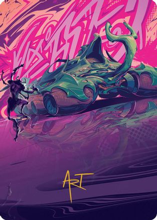 Earthrumbler Art Card (Gold-Stamped Signature) (-042) [Art Series: Aetherdrift]