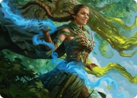Nissa, Worldsoul Speaker Art Card (-031) [Art Series: Aetherdrift]