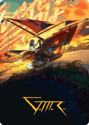 Boosted Sloop Art Card (Gold-Stamped Signature) (-047) [Art Series: Aetherdrift]