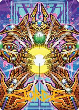 Brightglass Gearhulk Art Card (Gold-Stamped Signature) (-053) [Art Series: Aetherdrift]