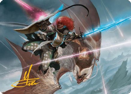 Caradora, Heart of Alacria Art Card (14/54) (Gold-Stamped Signature) (-014) [Art Series: Aetherdrift]