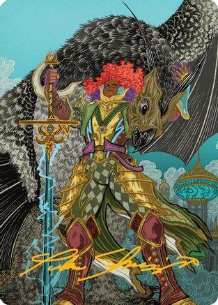 Caradora, Heart of Alacria Art Card (3/54) (Gold-Stamped Signature) (-003) [Art Series: Aetherdrift]