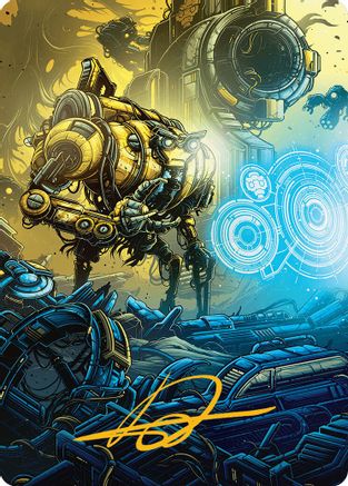 Mendicant Core, Guidelight Art Card (1/54) (Gold-Stamped Signature) (-001) [Art Series: Aetherdrift]