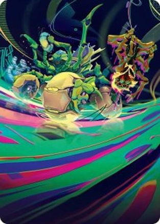 Thundering Broodwagon Art Card (-048) [Art Series: Aetherdrift]