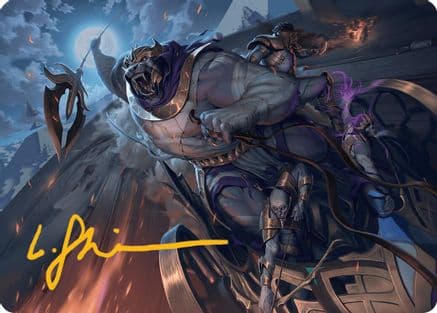 Zahur, Glory's Past Art Card (Gold-Stamped Signature) (-010) [Art Series: Aetherdrift]