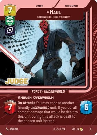 Maul - Shadow Collective Visionary |  (4)  [Judge Promos]