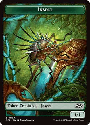 Insect // Elephant Double-Sided Token |  Foil (7 // 6) [Aetherdrift]