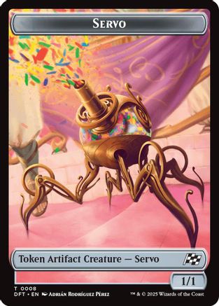 Servo // Thopter (0009) Double-Sided Token |  (8 // 9) [Aetherdrift]