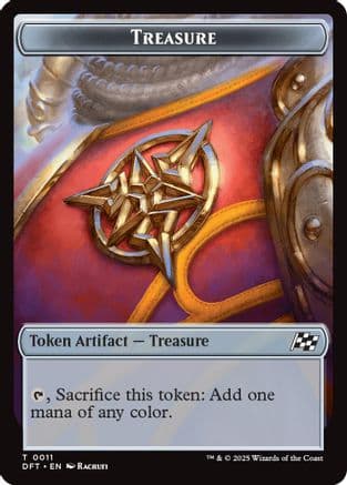 Treasure // Pilot Double-Sided Token |  (11 // 1) [Aetherdrift]