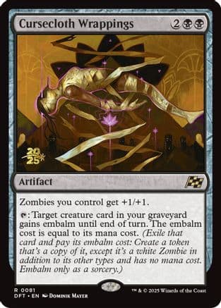 Cursecloth Wrappings (-081) [Prerelease Cards]  Foil