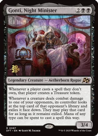 Gonti, Night Minister (-087) [Prerelease Cards]  Foil