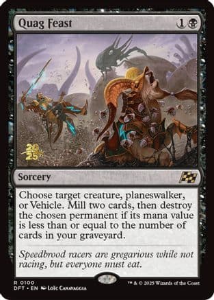 Quag Feast (-100) [Prerelease Cards]  Foil