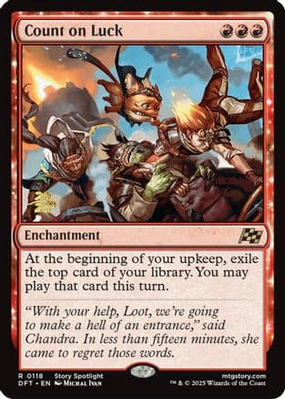 Count on Luck (-118) [Prerelease Cards]  Foil